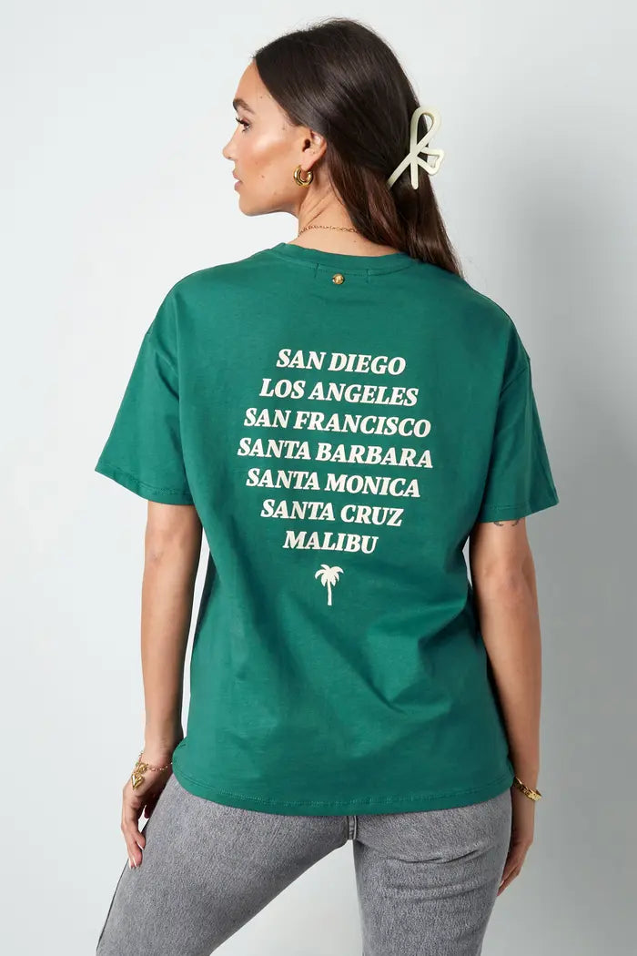 T-shirt Califorina Green