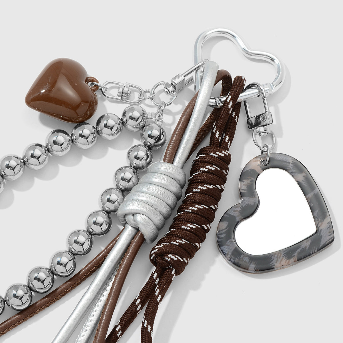 Bag Charm Brown Mirror