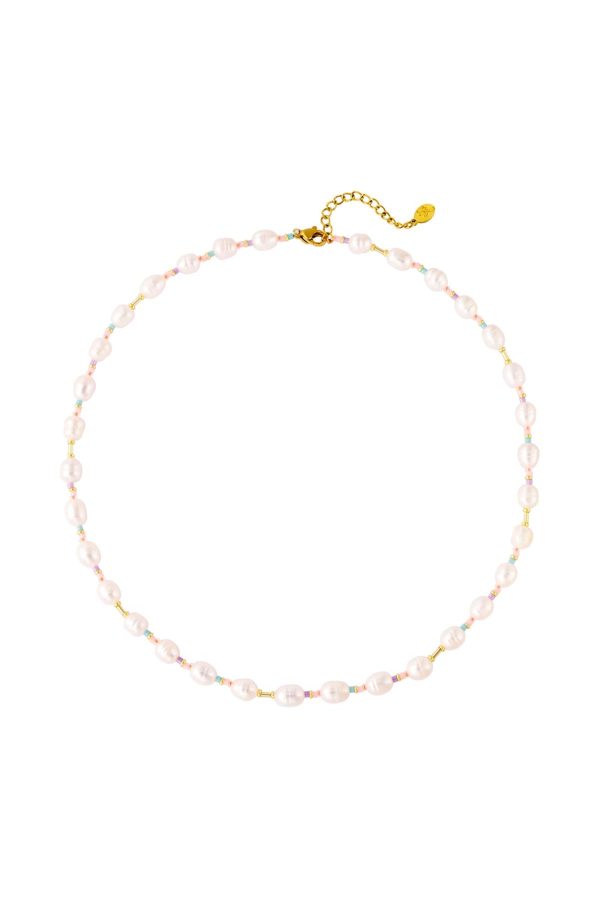 Ketting White Pearls