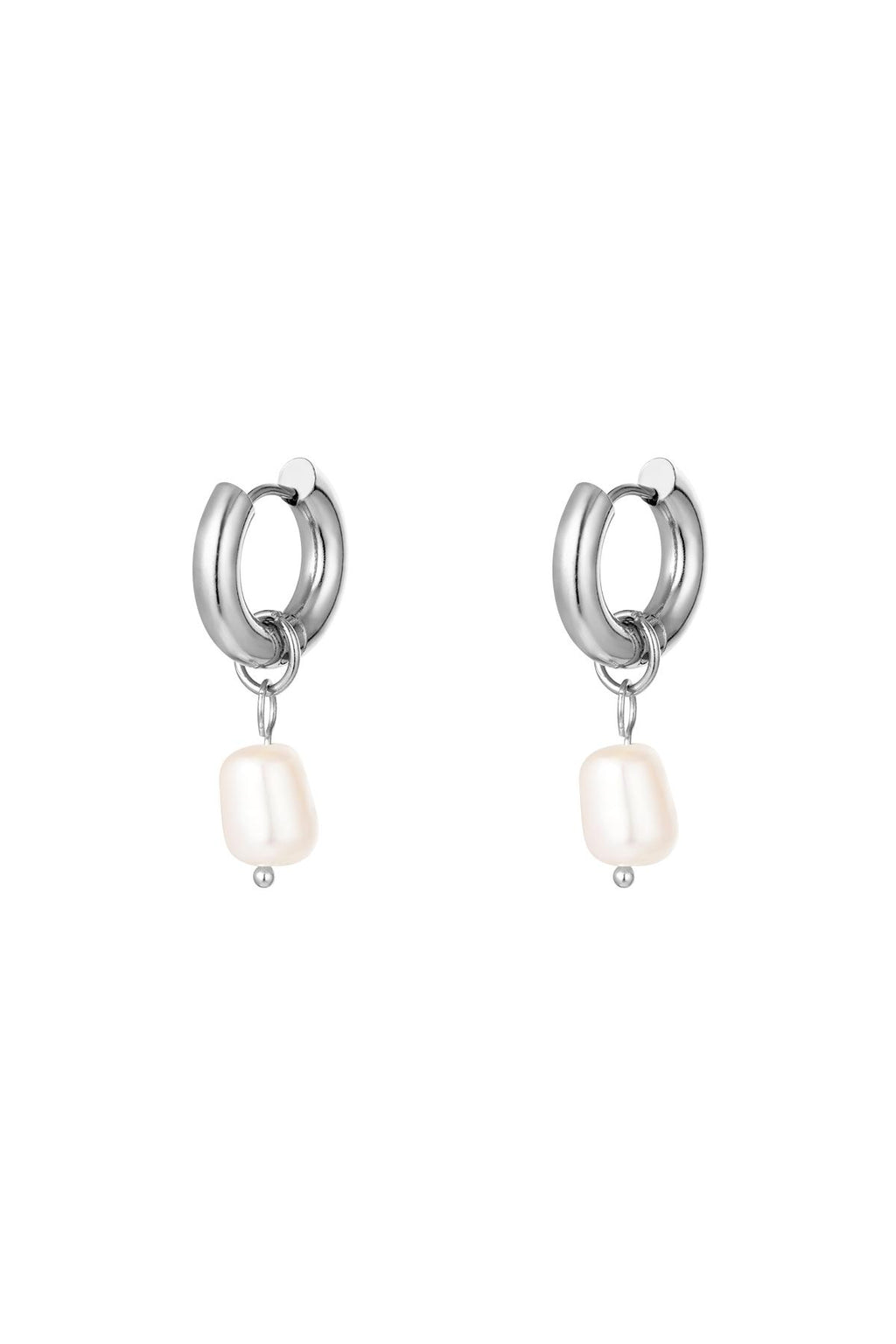 Oorbellen White Pearl