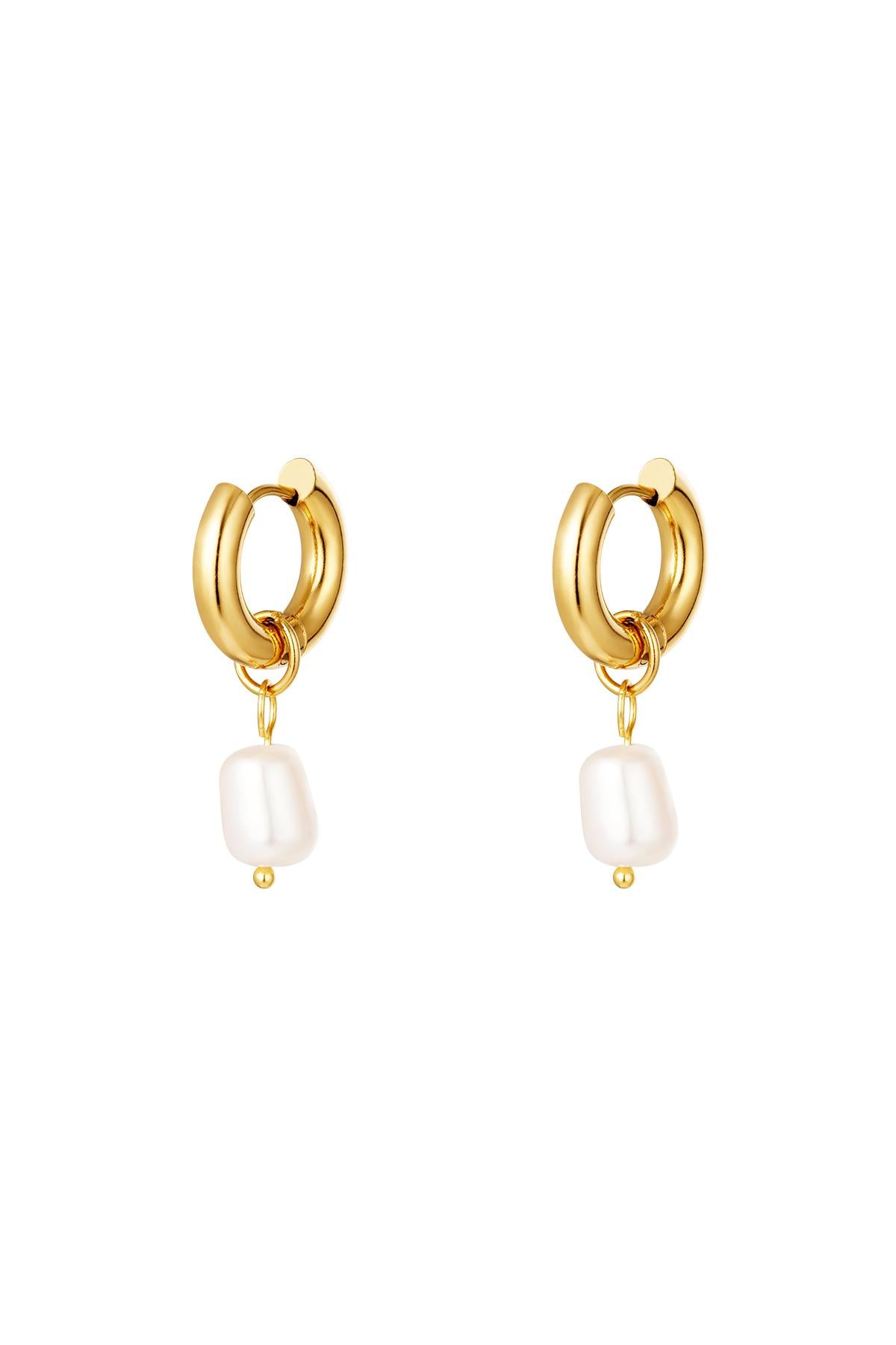 Oorbellen White Pearl