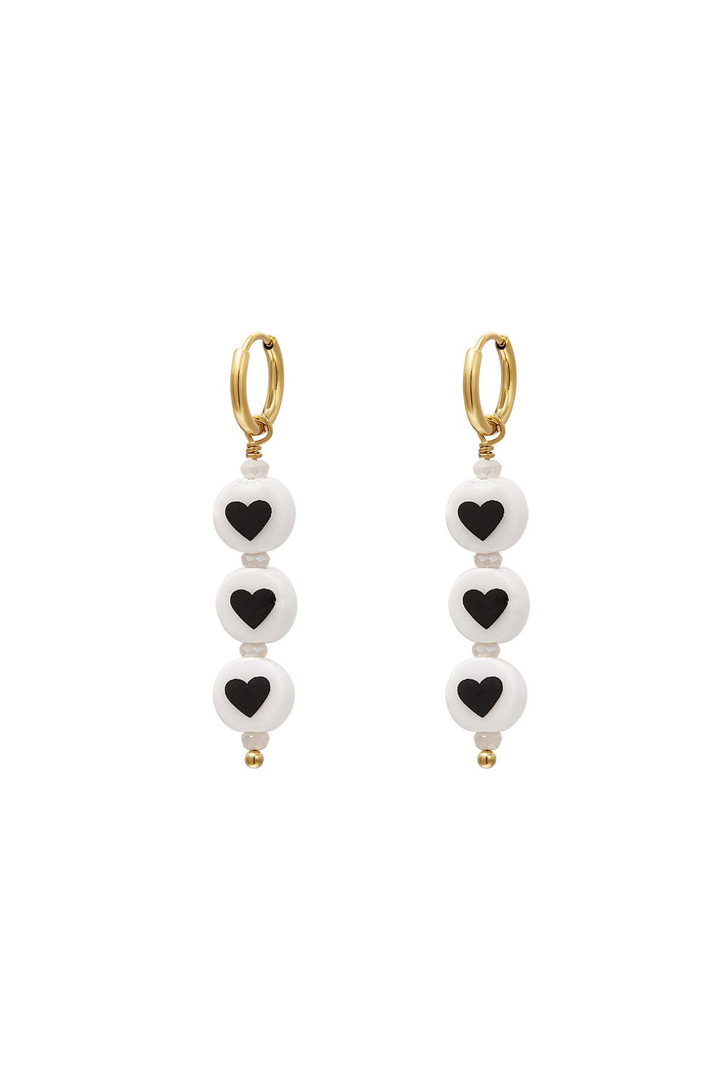 Oorbellen Triple Hearts