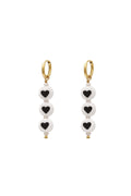 Oorbellen Triple Hearts