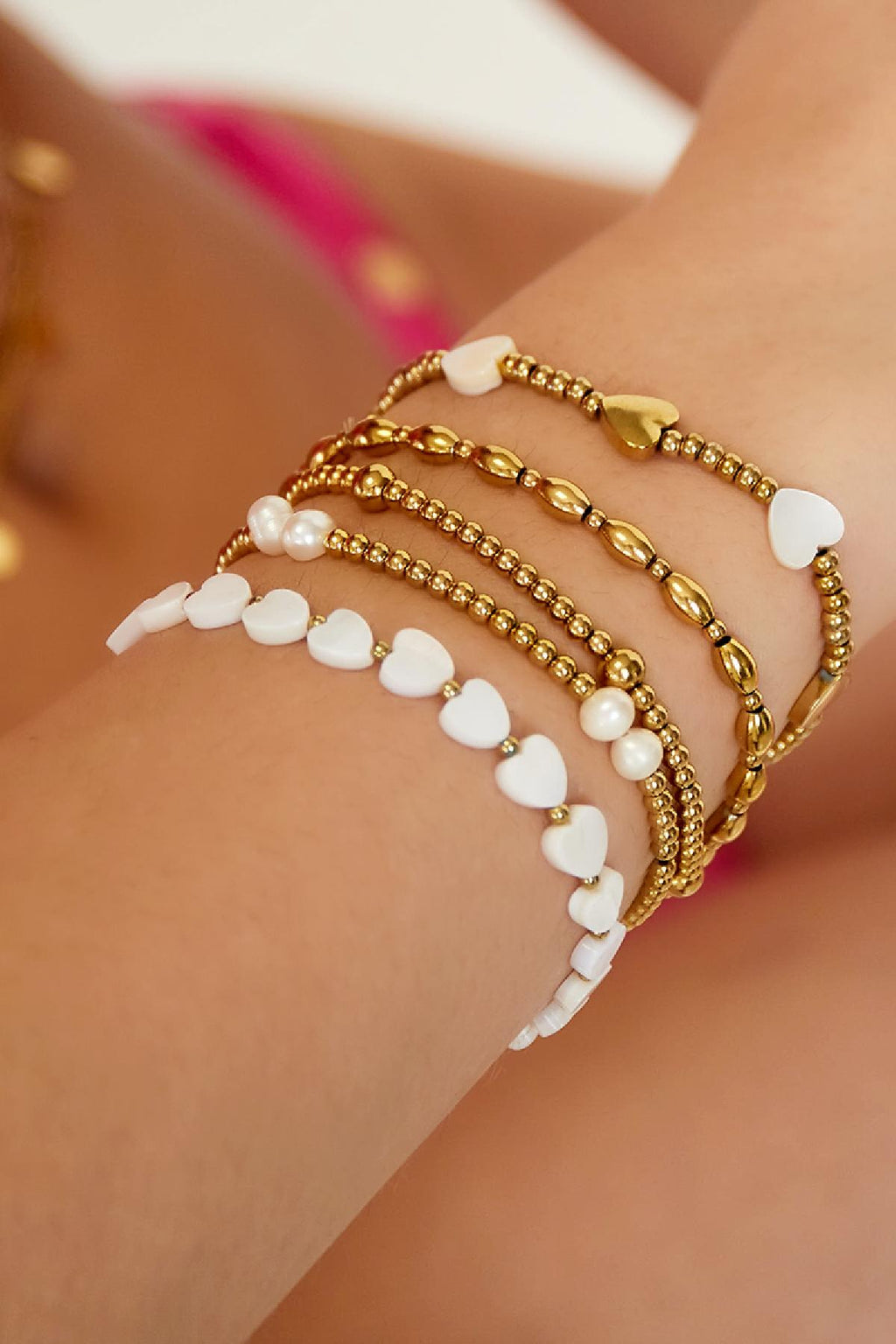Armband White Love