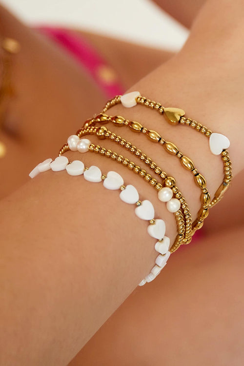 Armband White Love