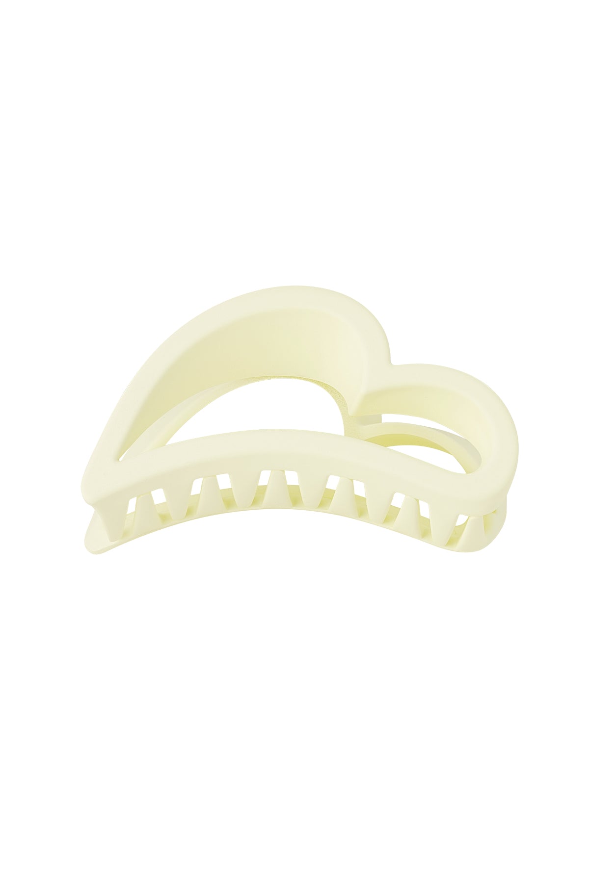 Haarklip Heart White