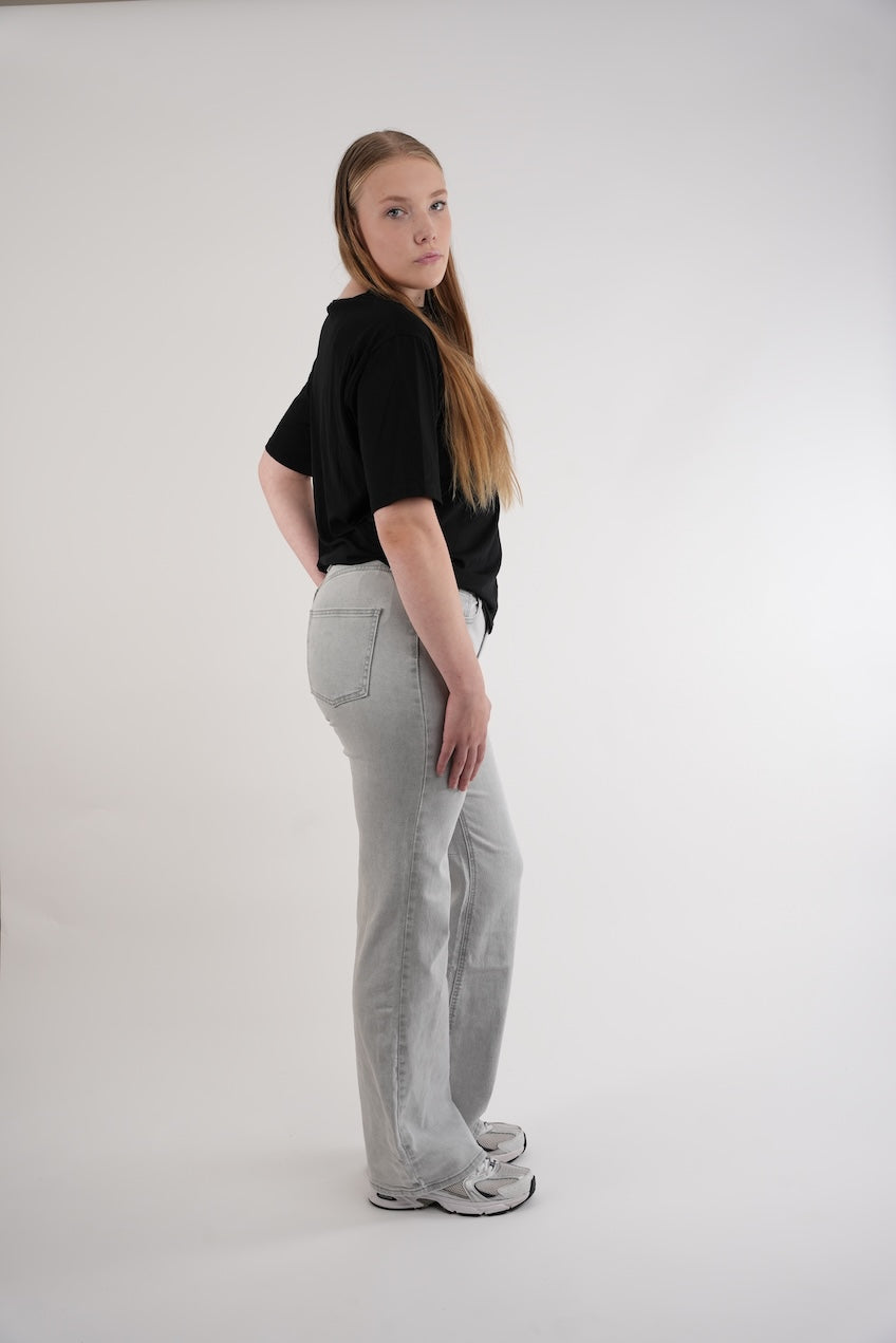 Tall Jeans - flared light grey