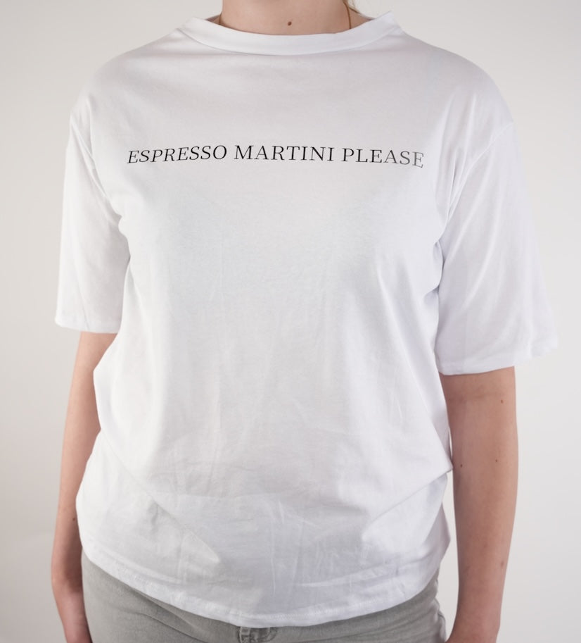 T-shirt Espresso Martini White