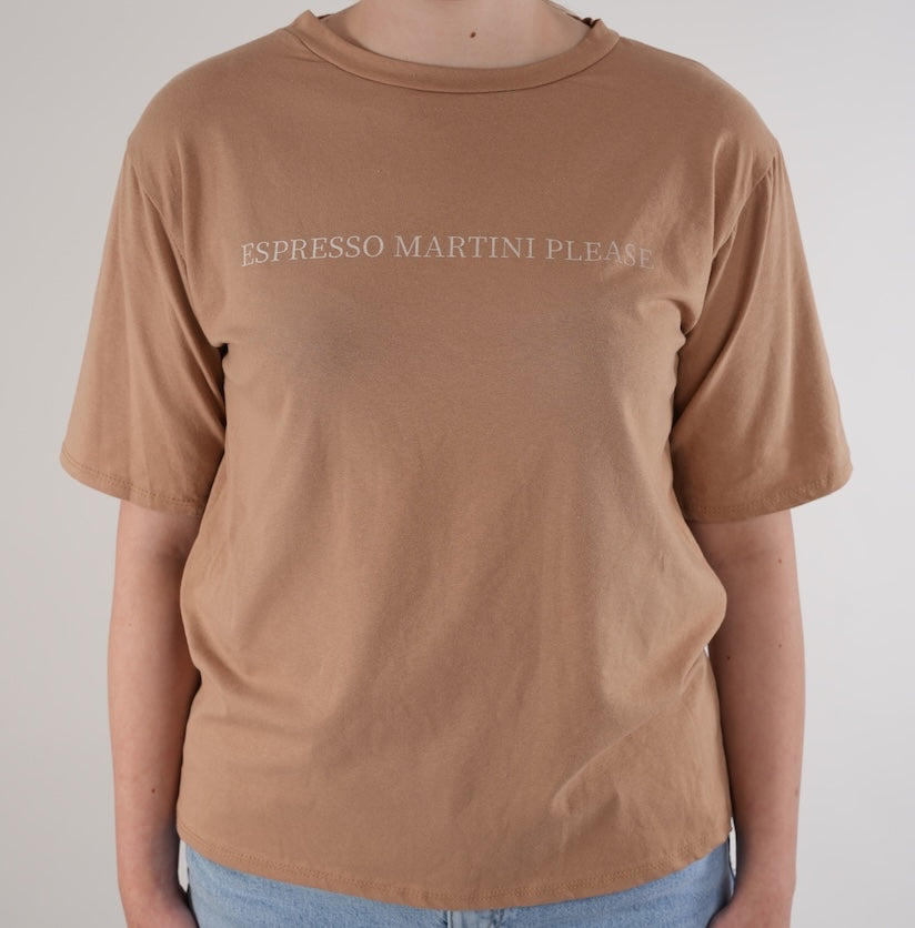 T-shirt Espresso Martini Brown