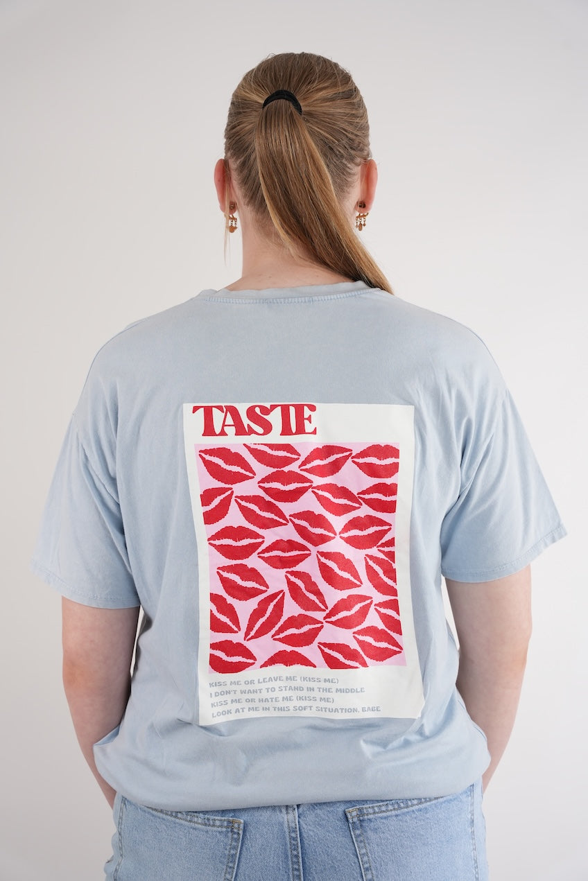 T-shirt Taste The Moment Blue