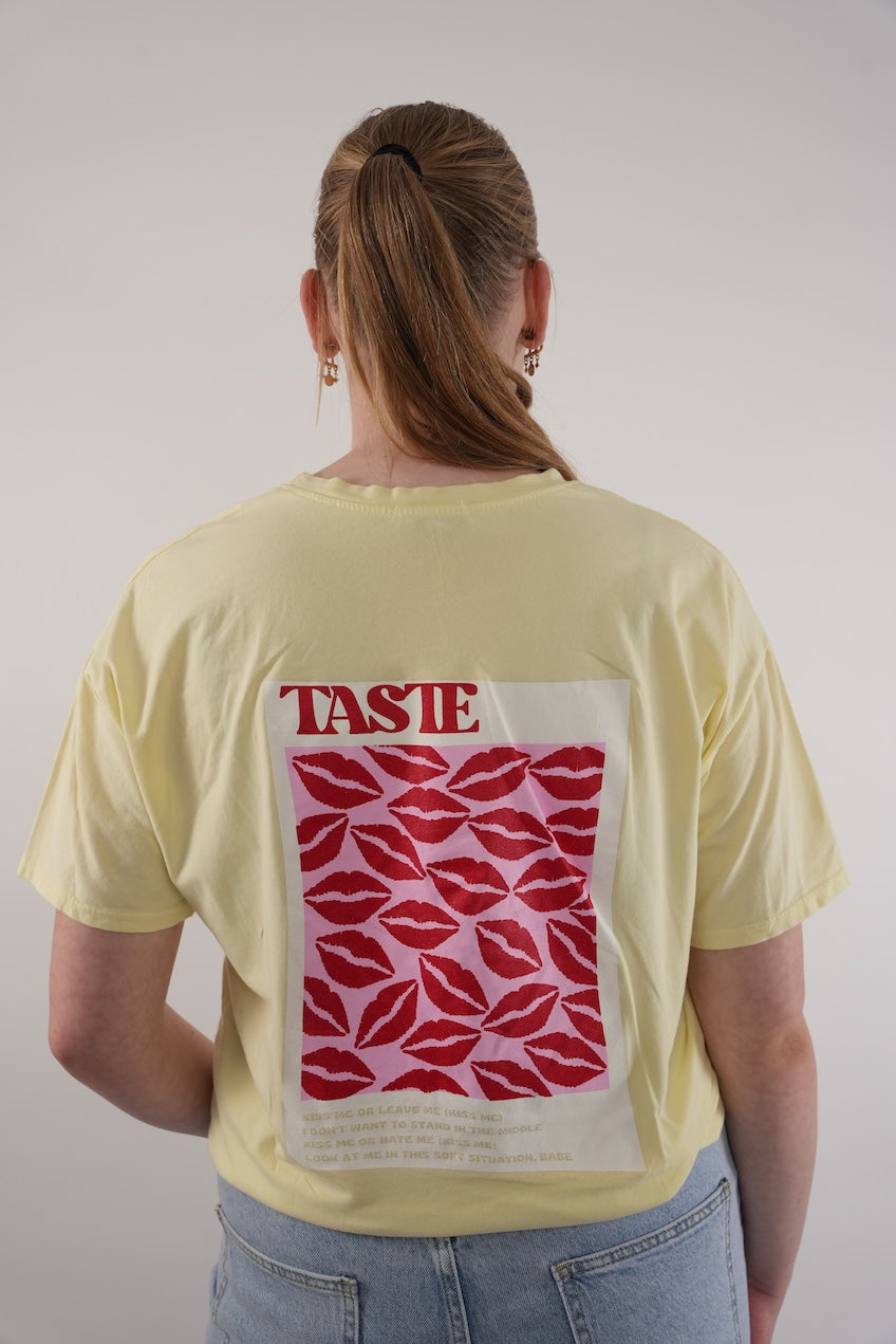 T-shirt Taste The Moment Yellow