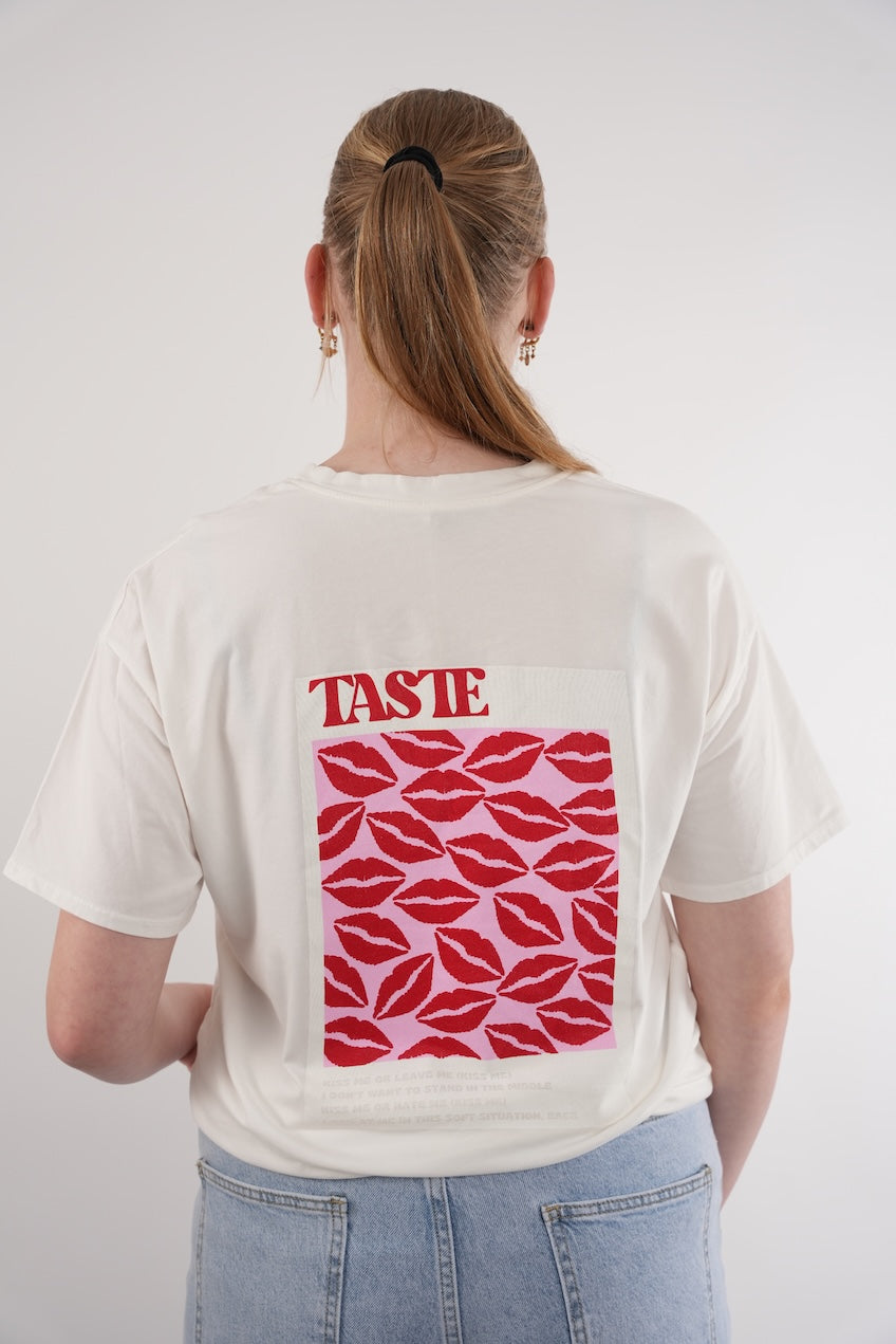T-shirt Taste The Moment White