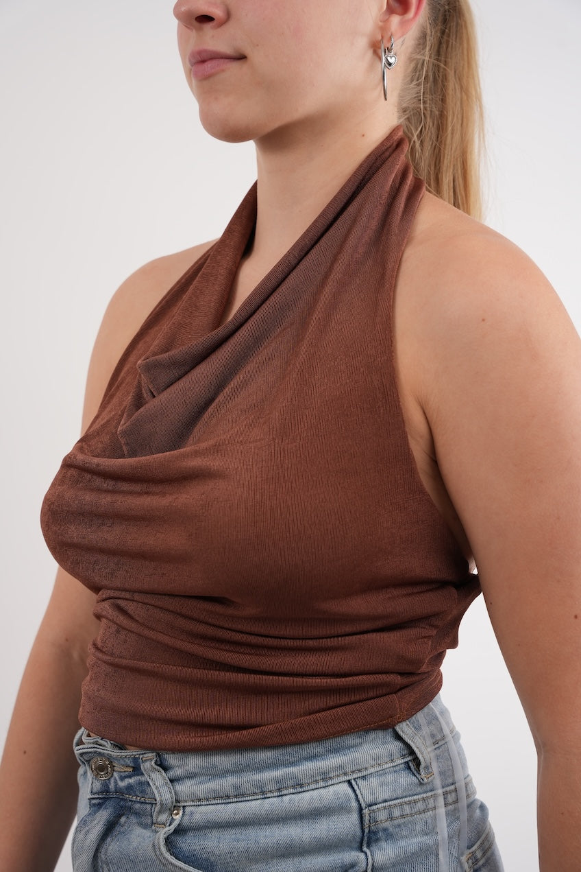 Halter Top Brown - Lies