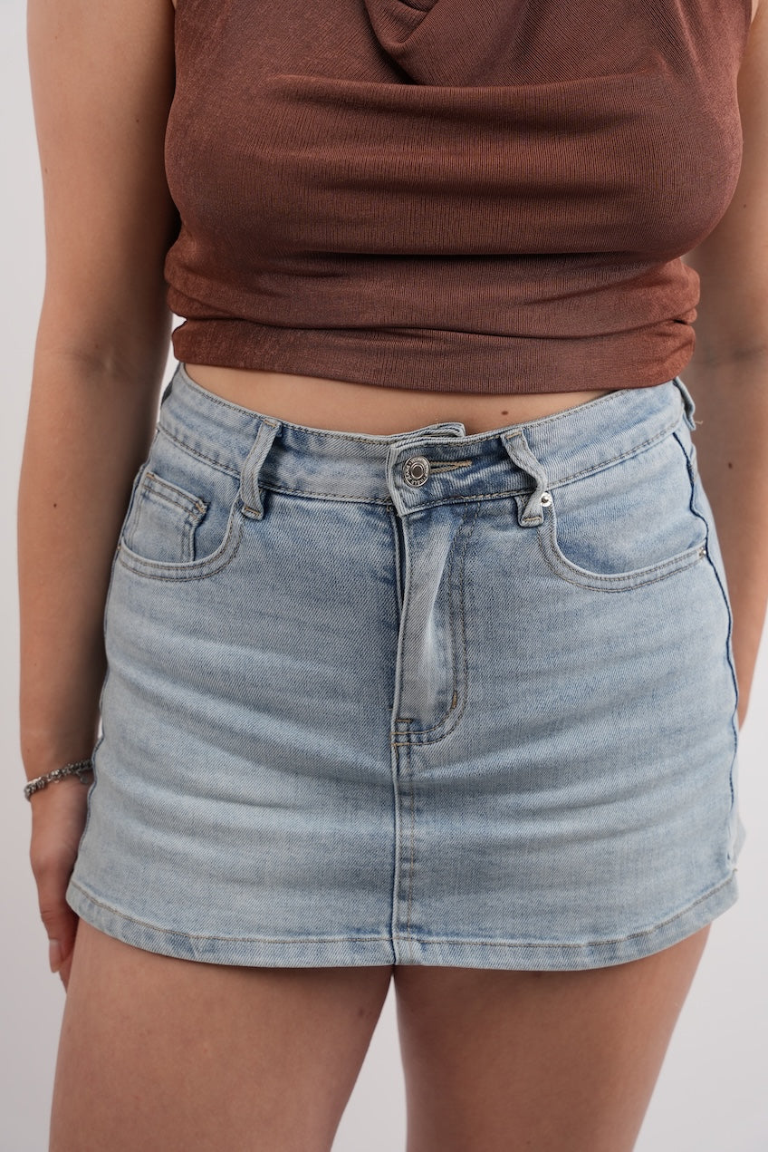 Denim Skort - Anna