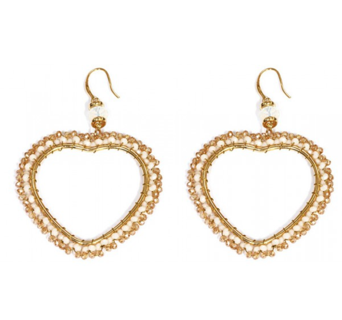 Oorbellen Heart Beads
