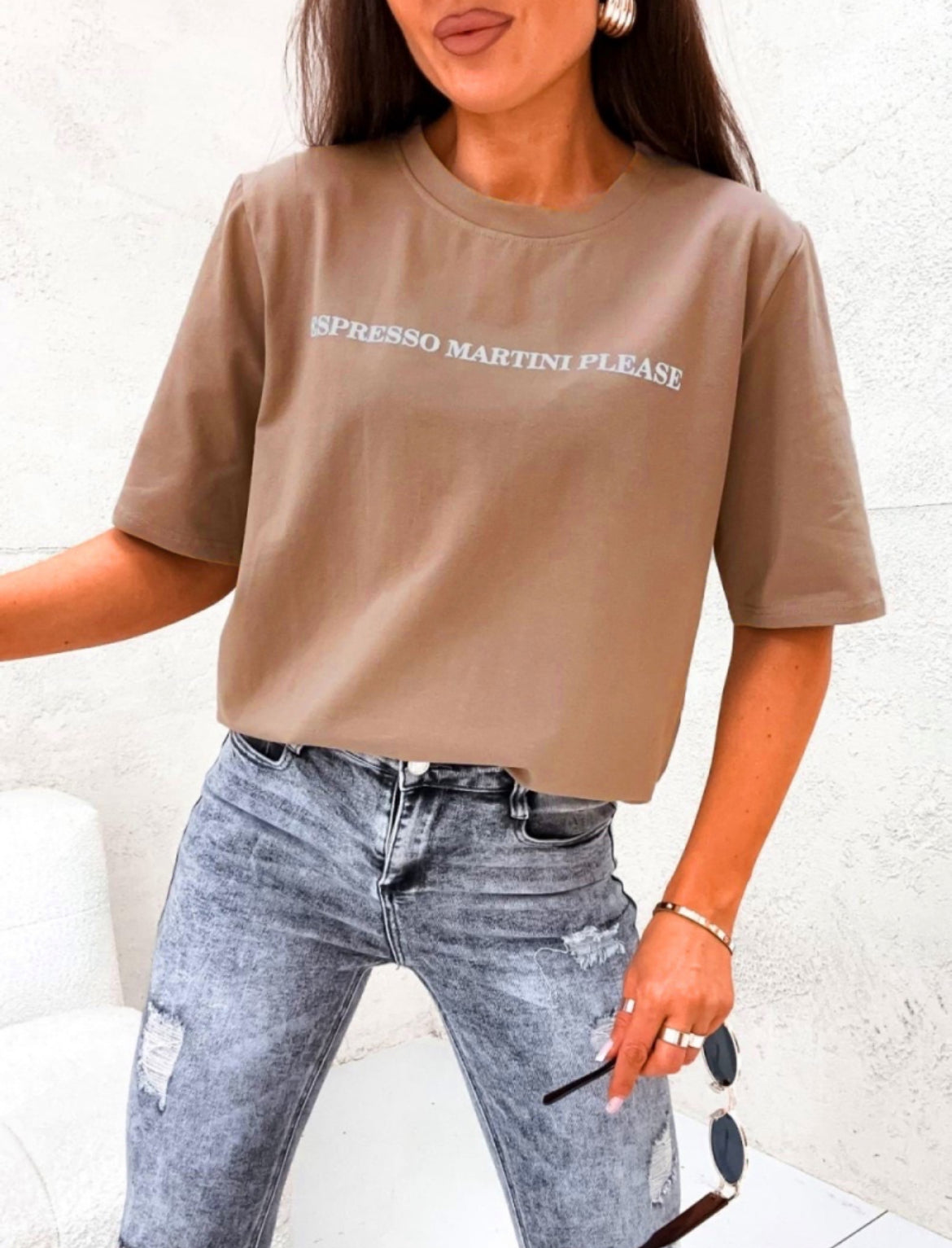 T-shirt Espresso Martini Brown
