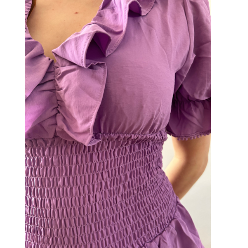Jurkje Ruffle Purple