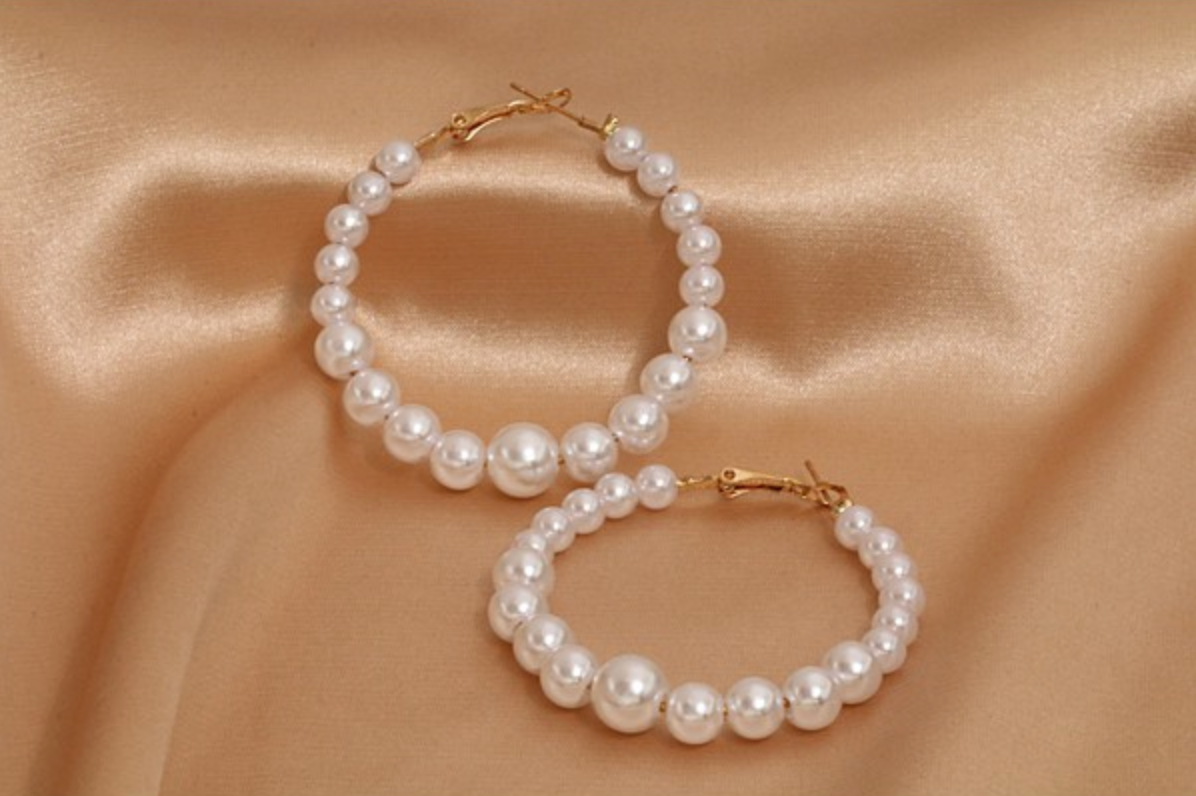 Oorbellen Pearl Hoop