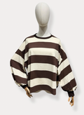 Striped Long Sleeve Brown