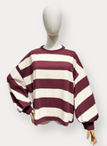 Striped Long Sleeve Bordeaux