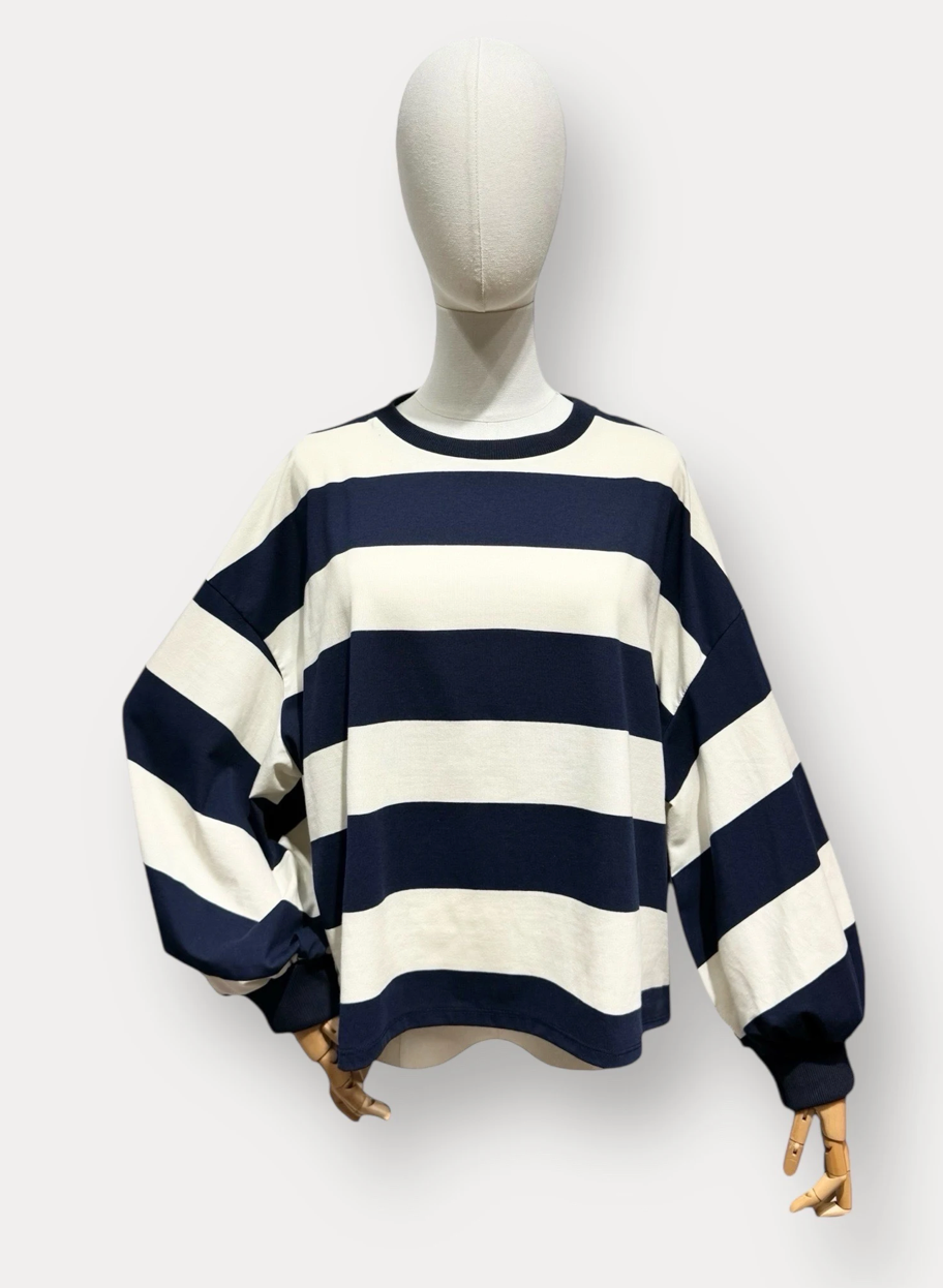 Striped Long Sleeve Navy