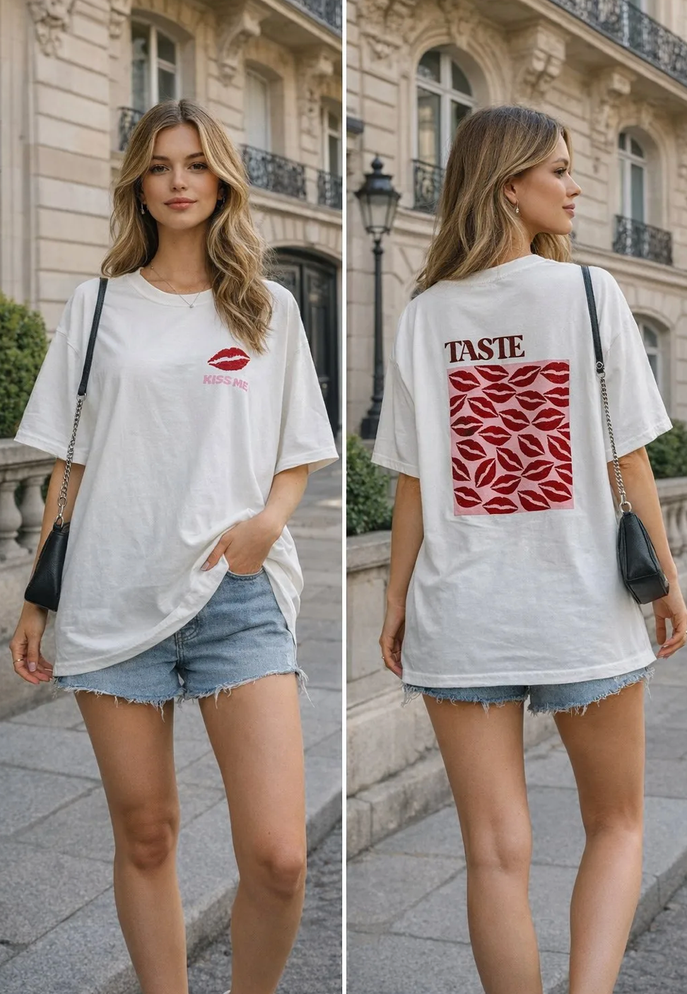 T-shirt Taste The Moment White