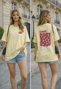 T-shirt Taste The Moment Yellow