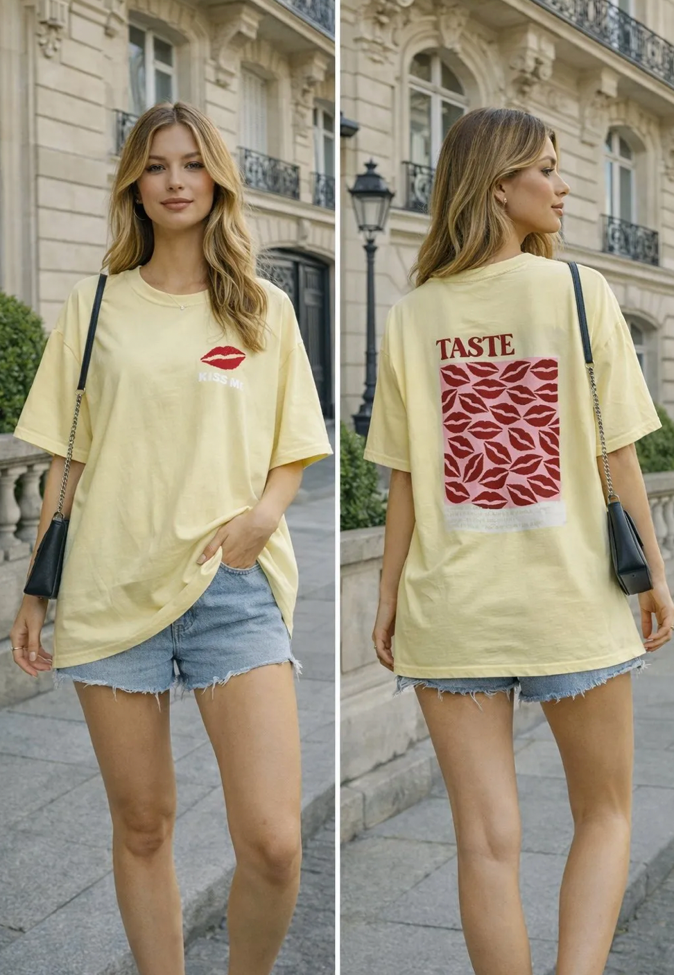 T-shirt Taste The Moment Yellow