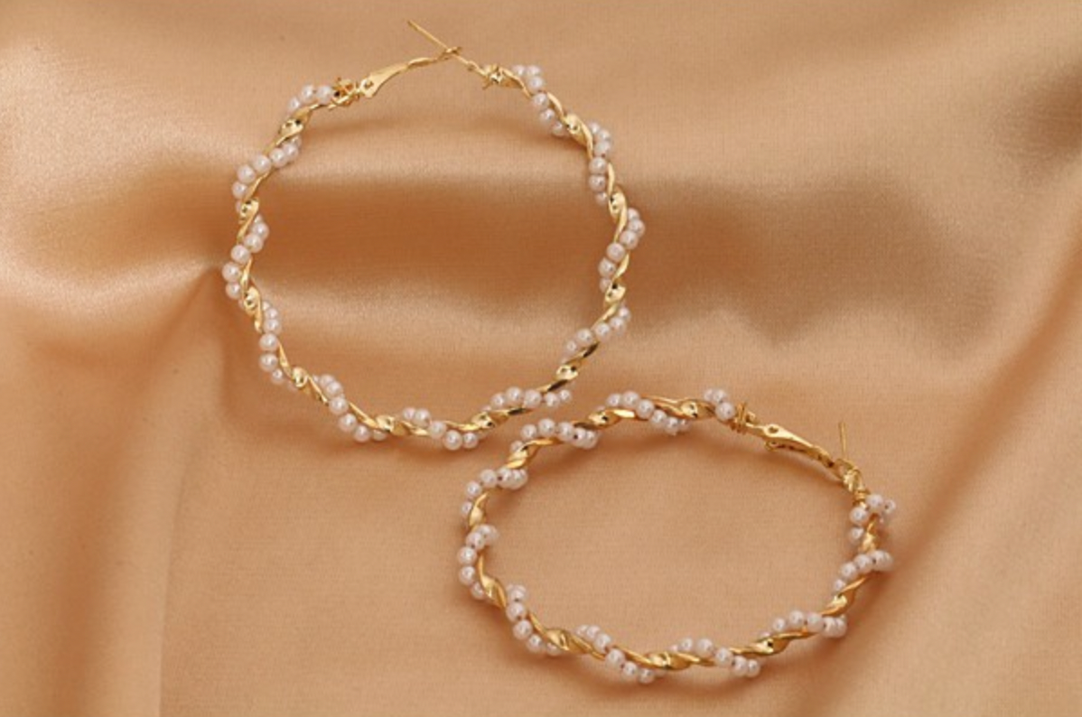 Oorbellen Twisted Beads