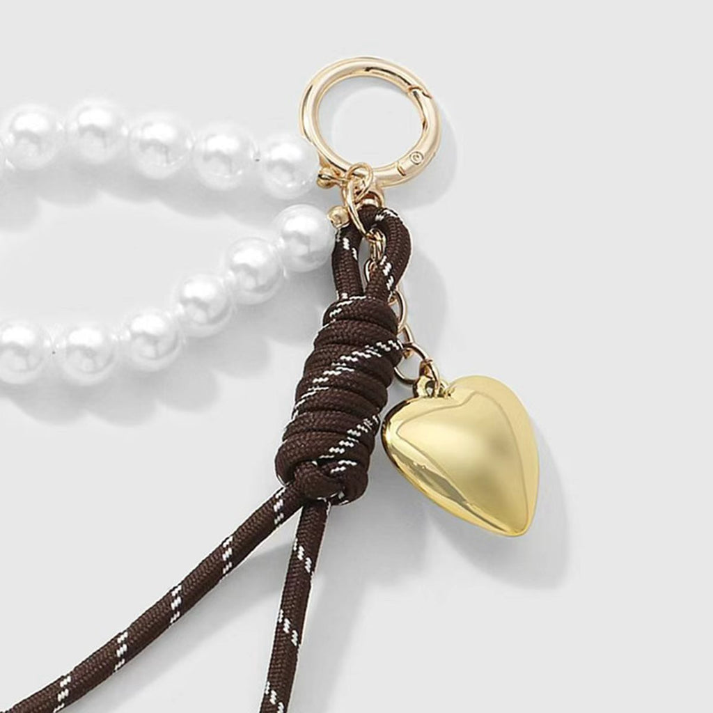 Bag Charm Brown Pearl