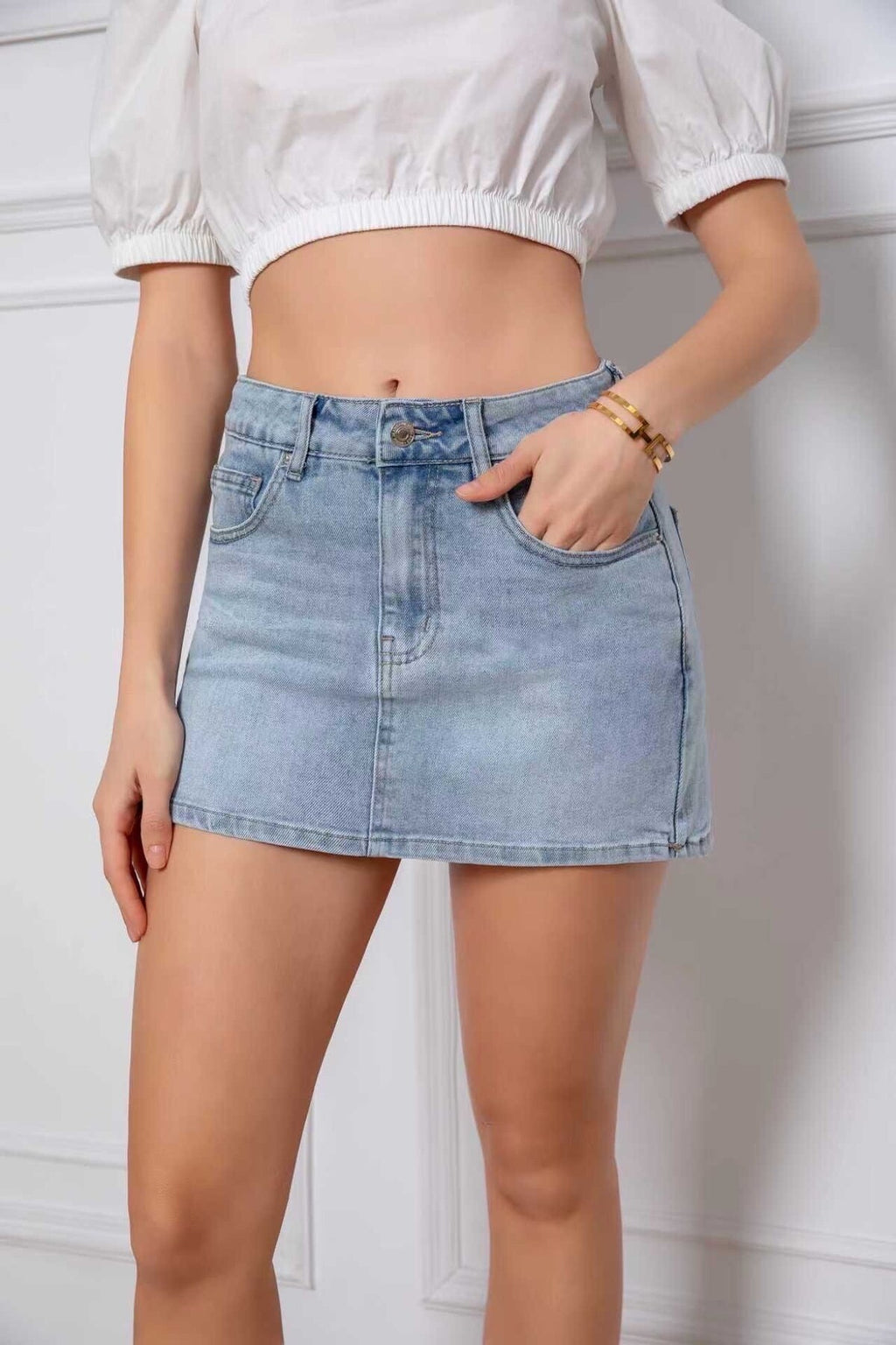 Denim Skort - Anna
