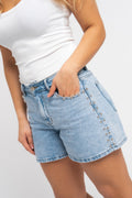 Denim Studs Short