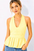 Halter Top Yellow - Joyce